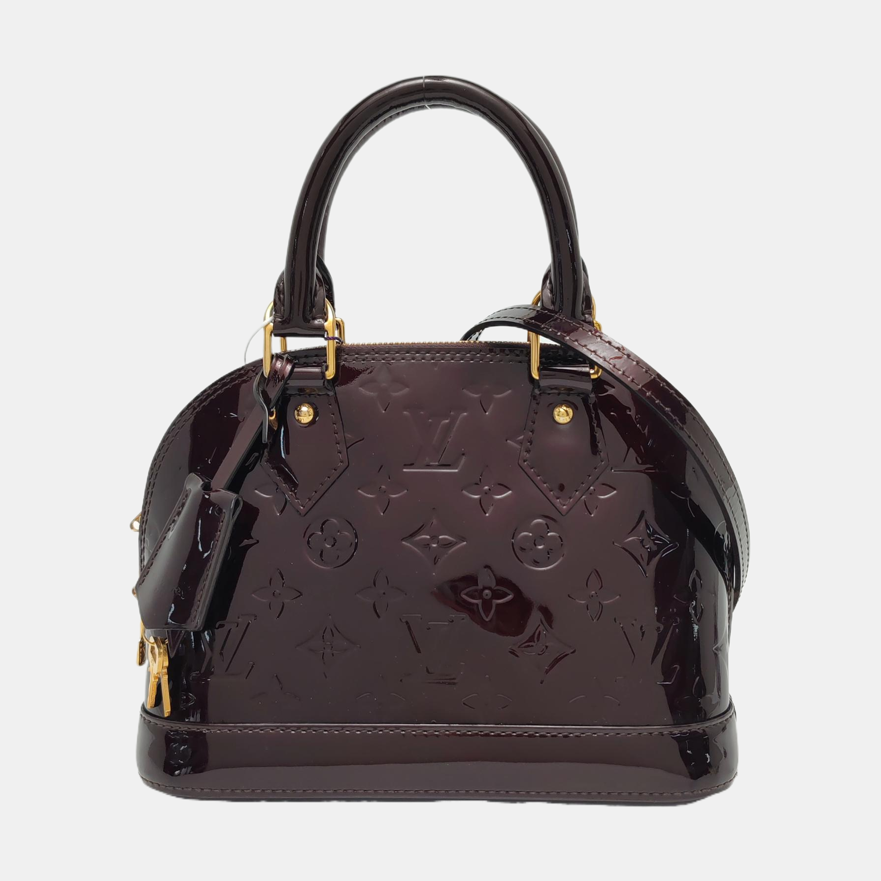 Authenticated pre-owned  Alma BB Patent Leather Burgundy - Shoulder Bag at Looply