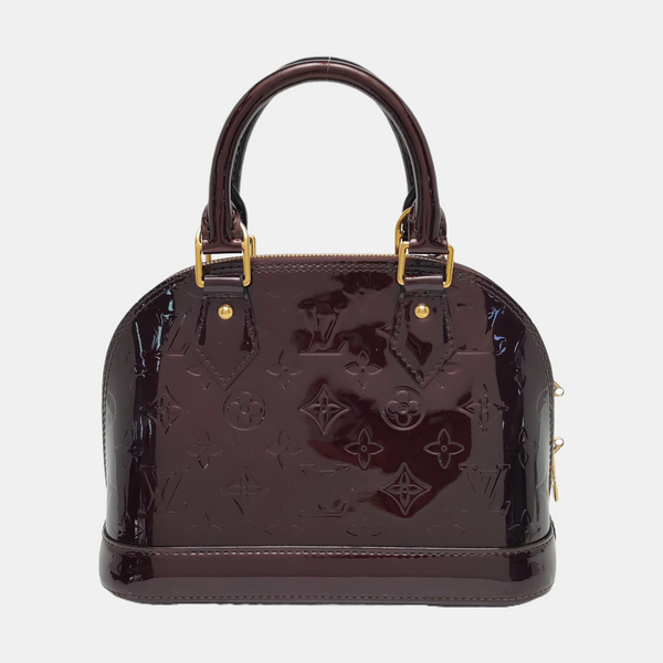 Authenticated pre-owned  Alma BB Patent Leather Burgundy - Shoulder Bag at Looply