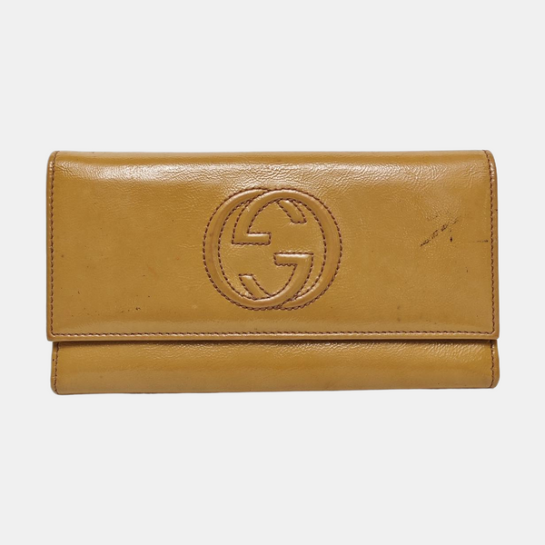 Authenticated pre-owned  Soho Calfskin Beige Wallet - Wallet at Looply