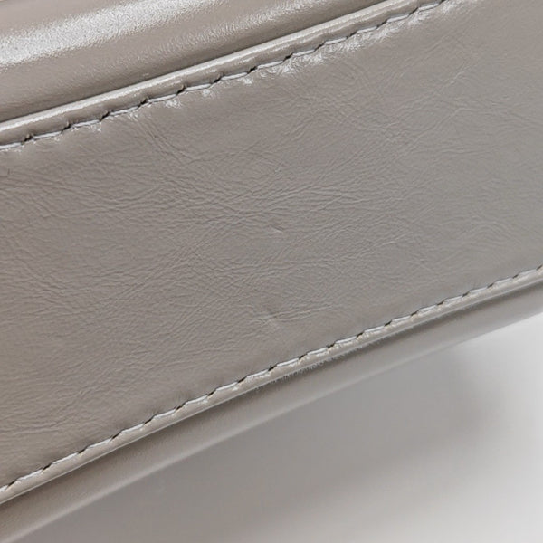 Authenticated pre-owned  Gabrielle Small Quilted Calfskin Gray - Shoulder Bag at Looply