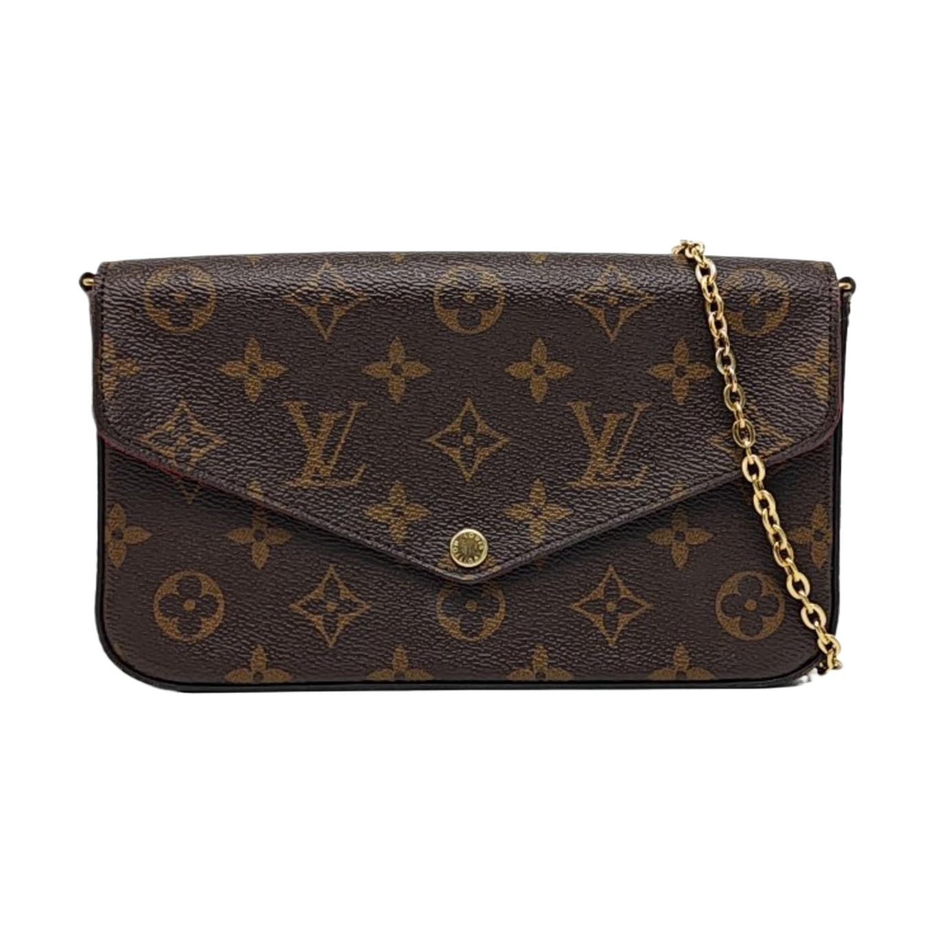 Authenticated pre-owned  Félicie Monogram Coated Canvas Brown - Shoulder Bag at Looply