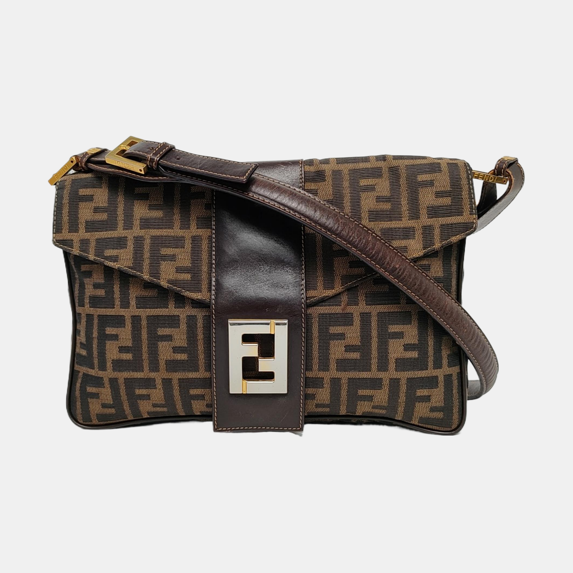 Canvas Shoulder Bag Brown