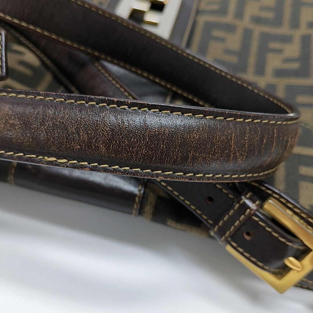 Canvas Shoulder Bag Brown