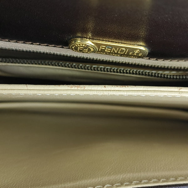 Calfskin Shoulder Bag Brown
