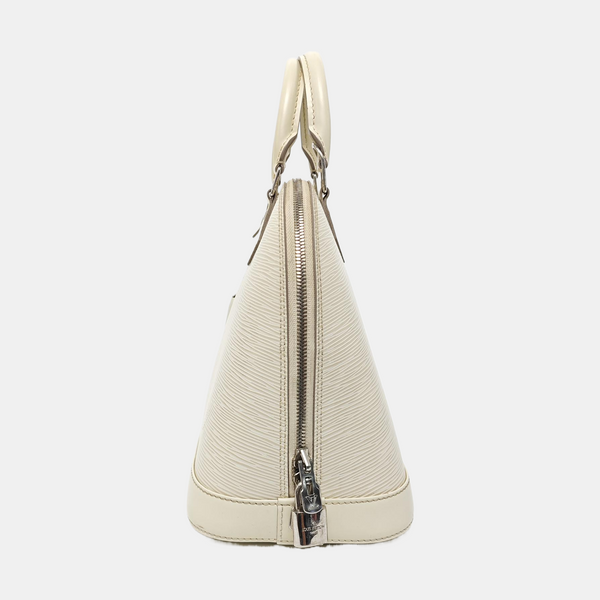 Authenticated pre-owned  Alma PM Epi White - Shoulder Bag at Looply