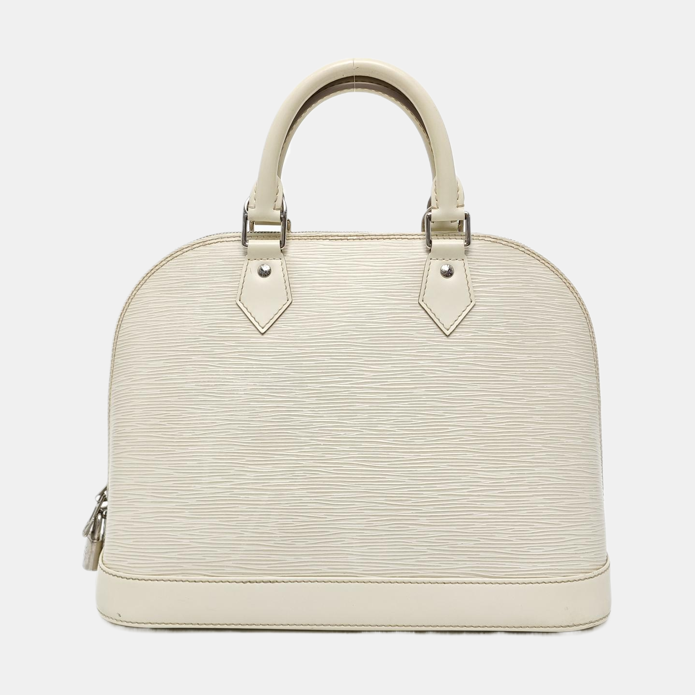 Authenticated pre-owned  Alma PM Epi White - Shoulder Bag at Looply