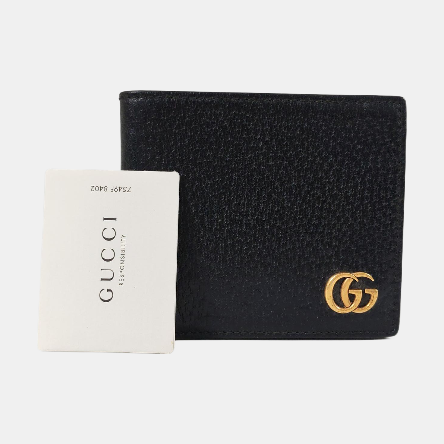 Authenticated pre-owned  GG Marmont Mini Calfskin Black Wallet - Wallet at Looply