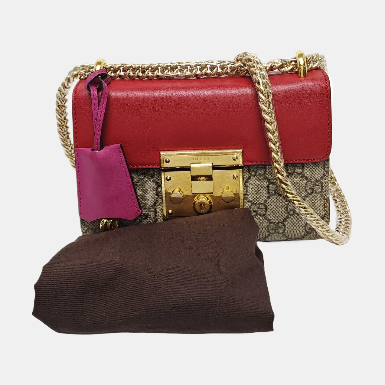 Authenticated pre-owned  Padlock Small Monogram Coated Canvas Multicolor - Shoulder Bag at Looply