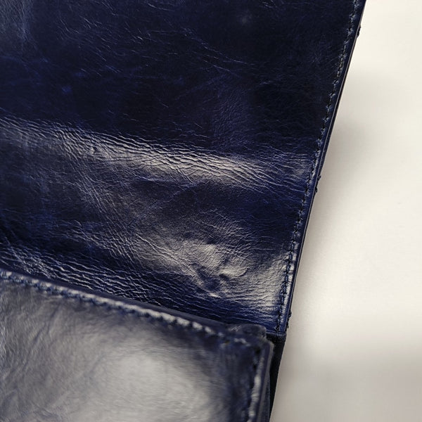 Authenticated pre-owned  Classic Flap Quilted Calfskin Blue - Shoulder Bag at Looply