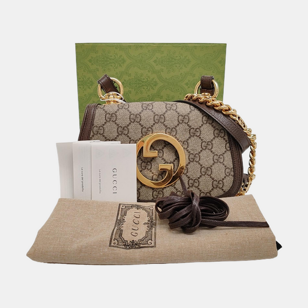 Authenticated pre-owned  Blondie Monogram Coated Canvas Brown - Crossbody Bag at Looply