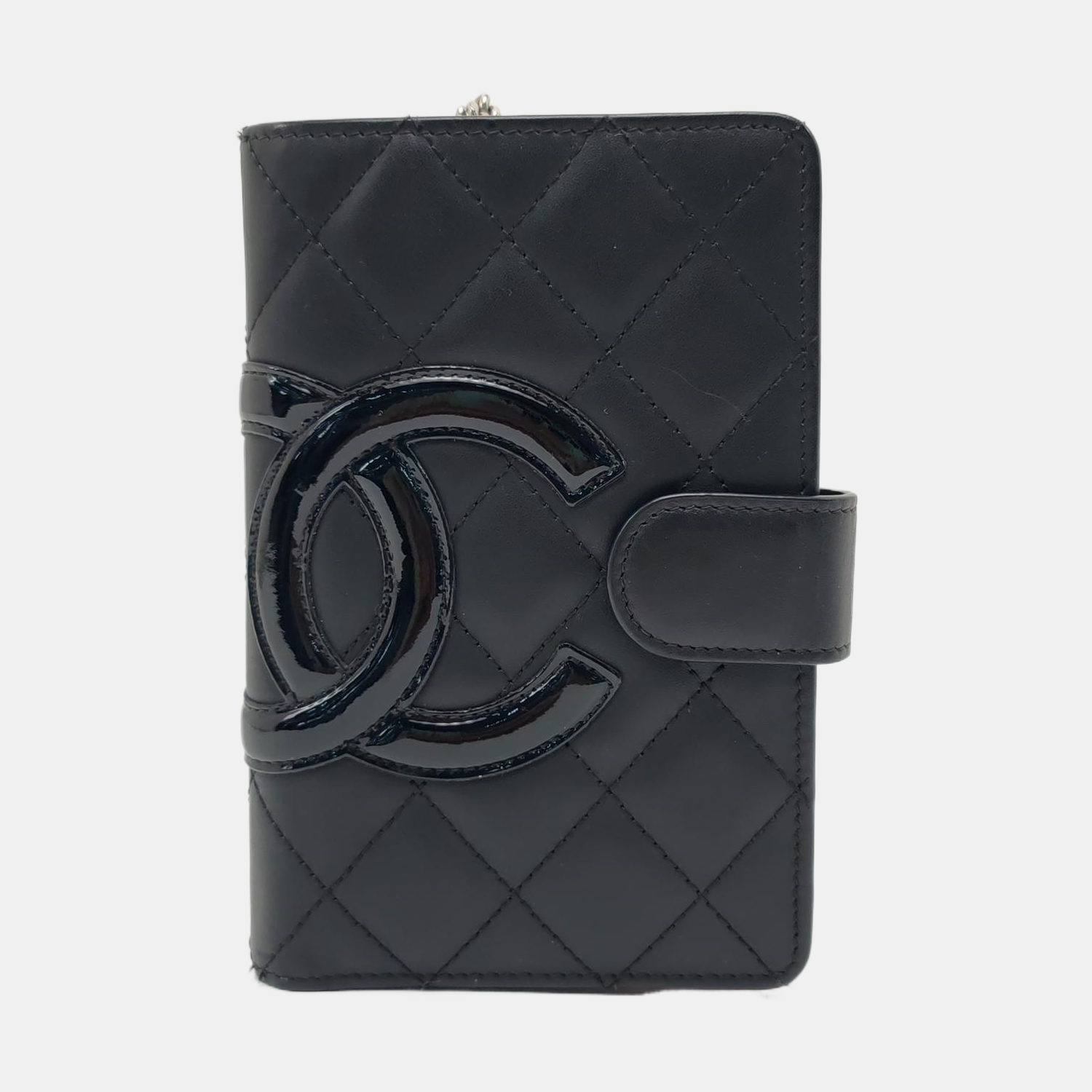 Authenticated pre-owned  Cambon Quilted Calfskin Black Wallet - Wallet at Looply