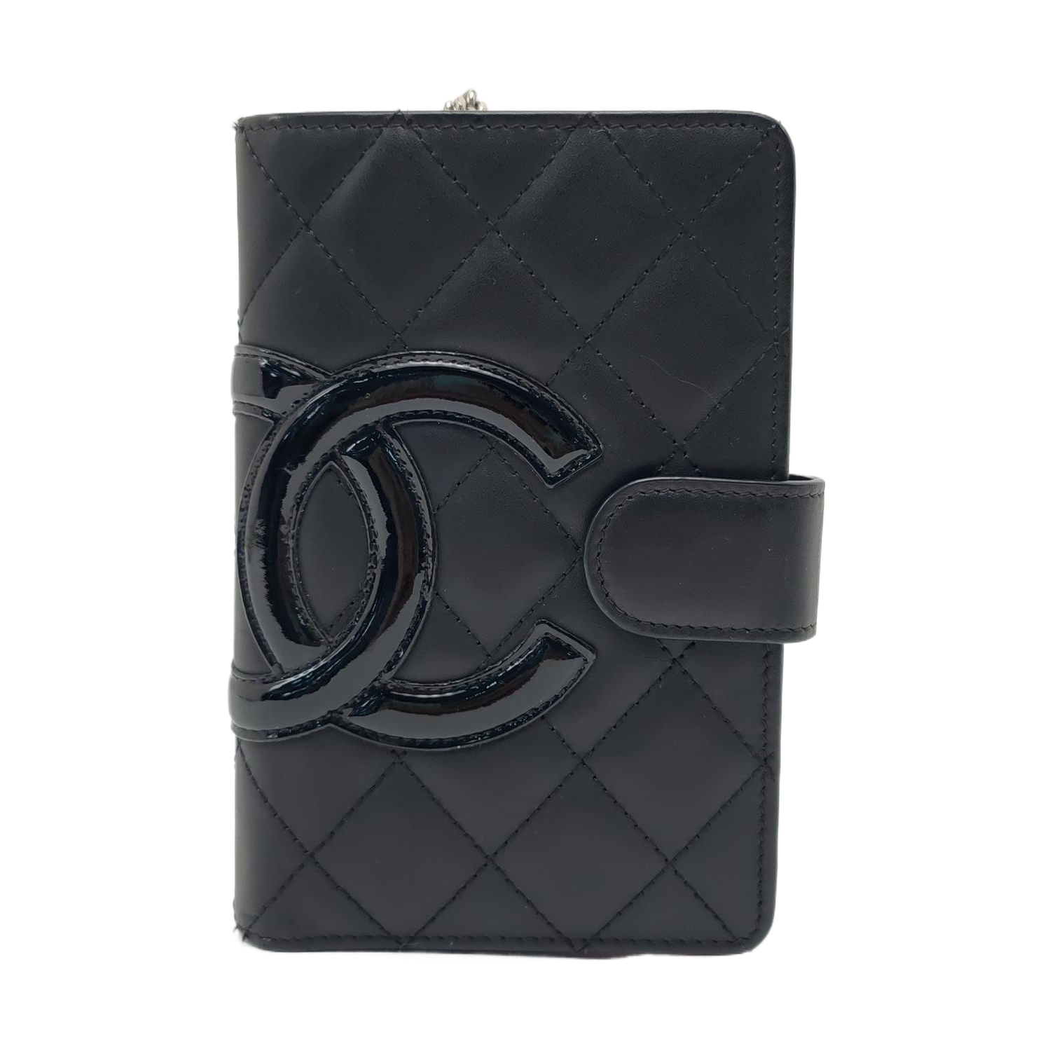 Authenticated pre-owned  Cambon Quilted Calfskin Black Wallet - Wallet at Looply
