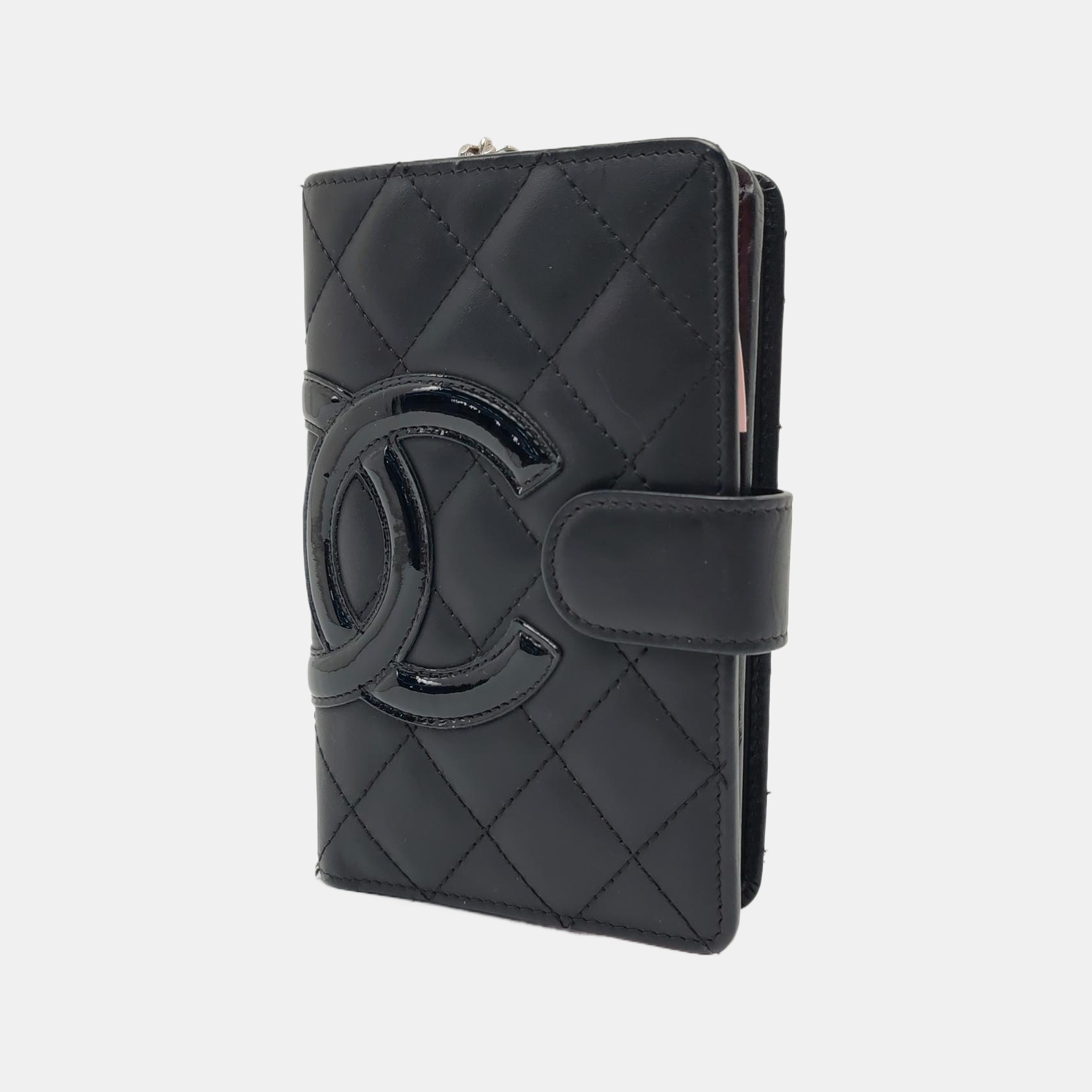 Authenticated pre-owned  Cambon Quilted Calfskin Black Wallet - Wallet at Looply