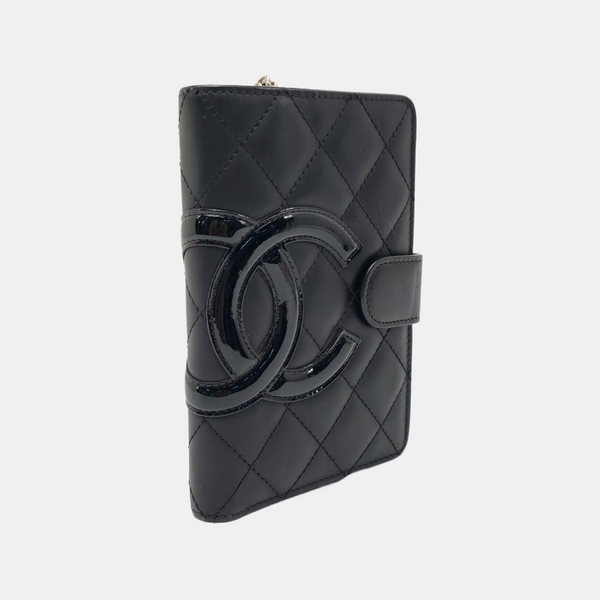 Authenticated pre-owned  Cambon Quilted Calfskin Black Wallet - Wallet at Looply
