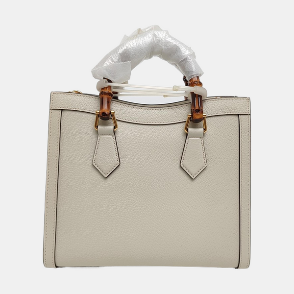 Authenticated pre-owned  Diana Small Calfskin White - Shoulder Bag at Looply