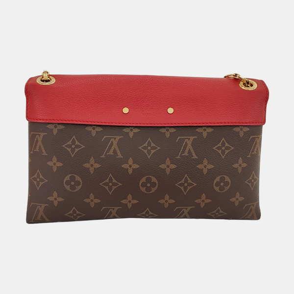 Authenticated pre-owned  Pallas Monogram Coated Canvas Brown - Shoulder Bag at Looply