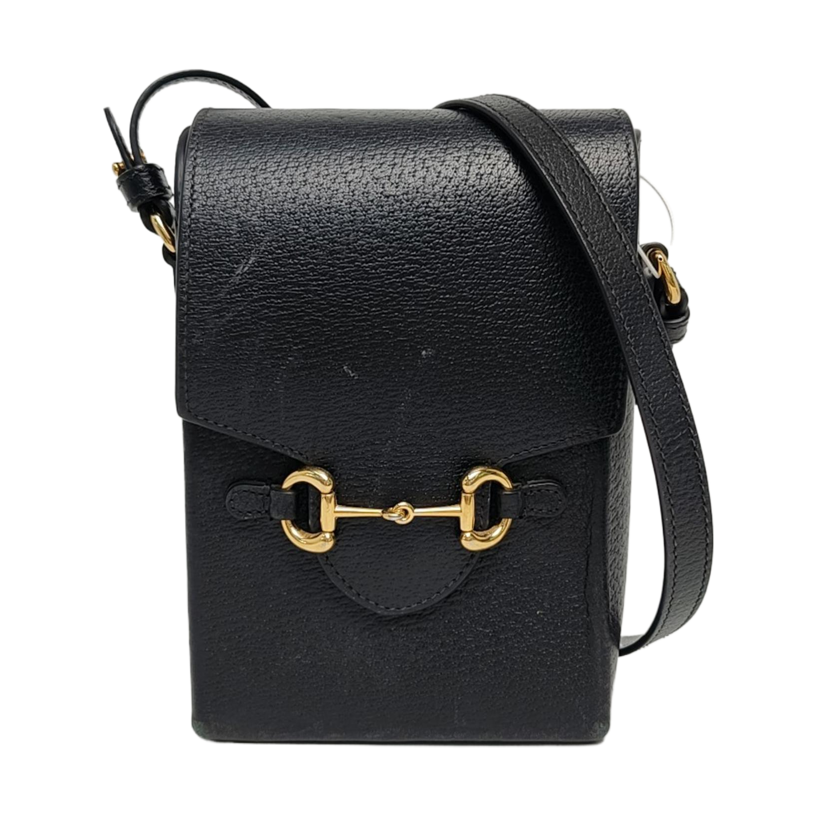 Authenticated pre-owned  Horsebit 1955 Mini Calfskin Black - Handbags at Looply