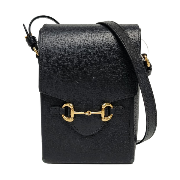 Authenticated pre-owned  Horsebit 1955 Mini Calfskin Black - Handbags at Looply