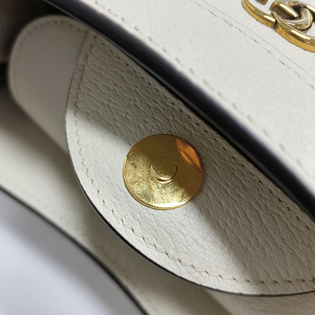 Authenticated pre-owned  Diana Small Calfskin White - Shoulder Bag at Looply