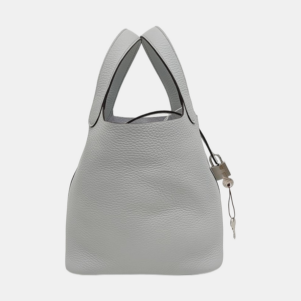 Authenticated pre-owned  Picotin Lock 18 Clemence Blue - Top Handle Bag at Looply