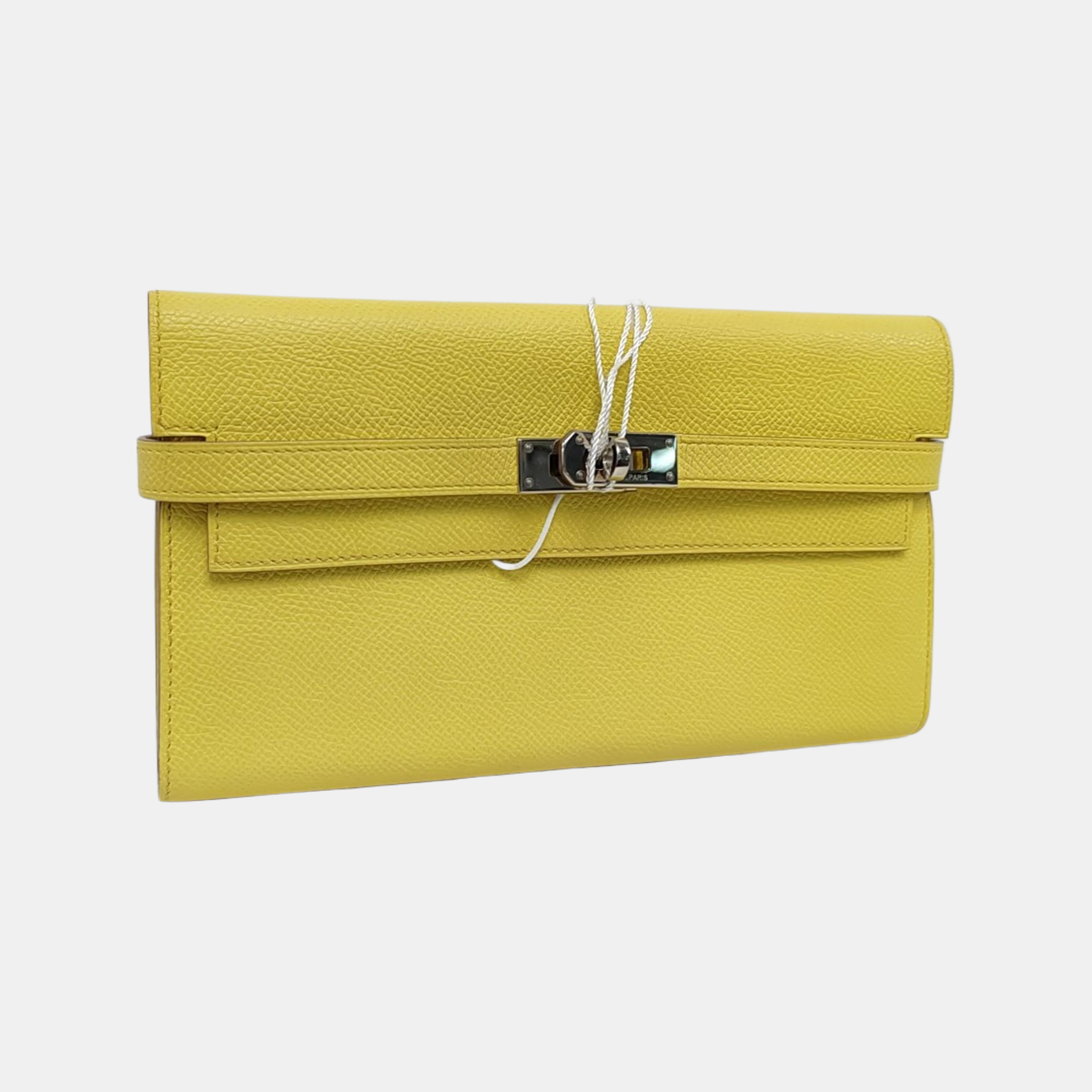 Authenticated pre-owned  Kelly Epsom Yellow Wallet - Wallet at Looply