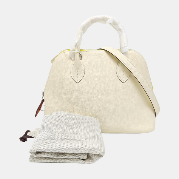 Authenticated pre-owned  Bolide 25 Epsom White - Shoulder Bag at Looply