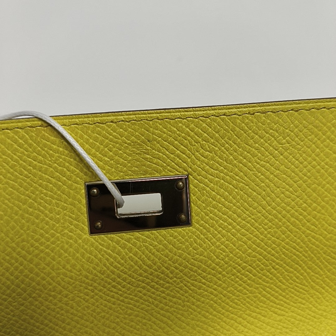 Authenticated pre-owned  Kelly Epsom Yellow Wallet - Wallet at Looply