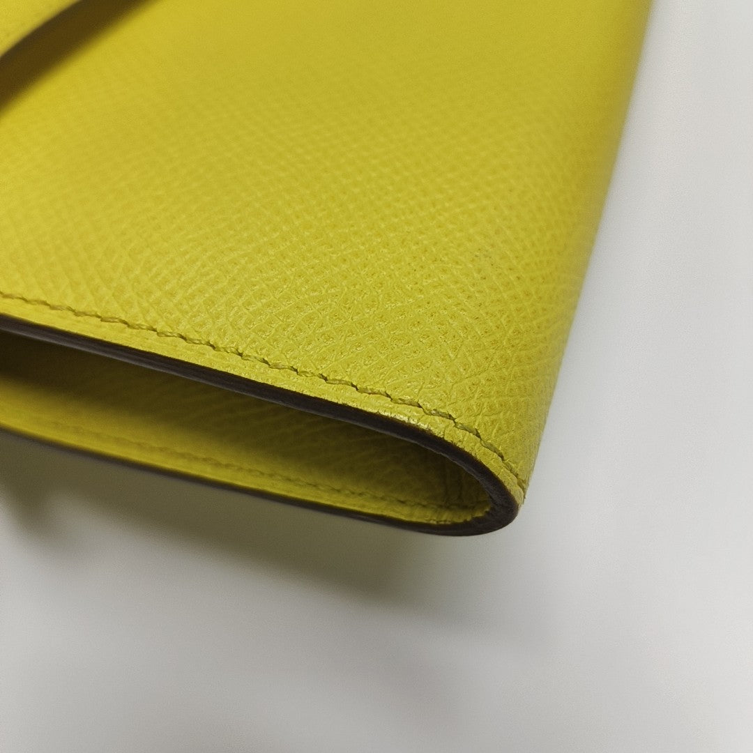 Authenticated pre-owned  Kelly Epsom Yellow Wallet - Wallet at Looply