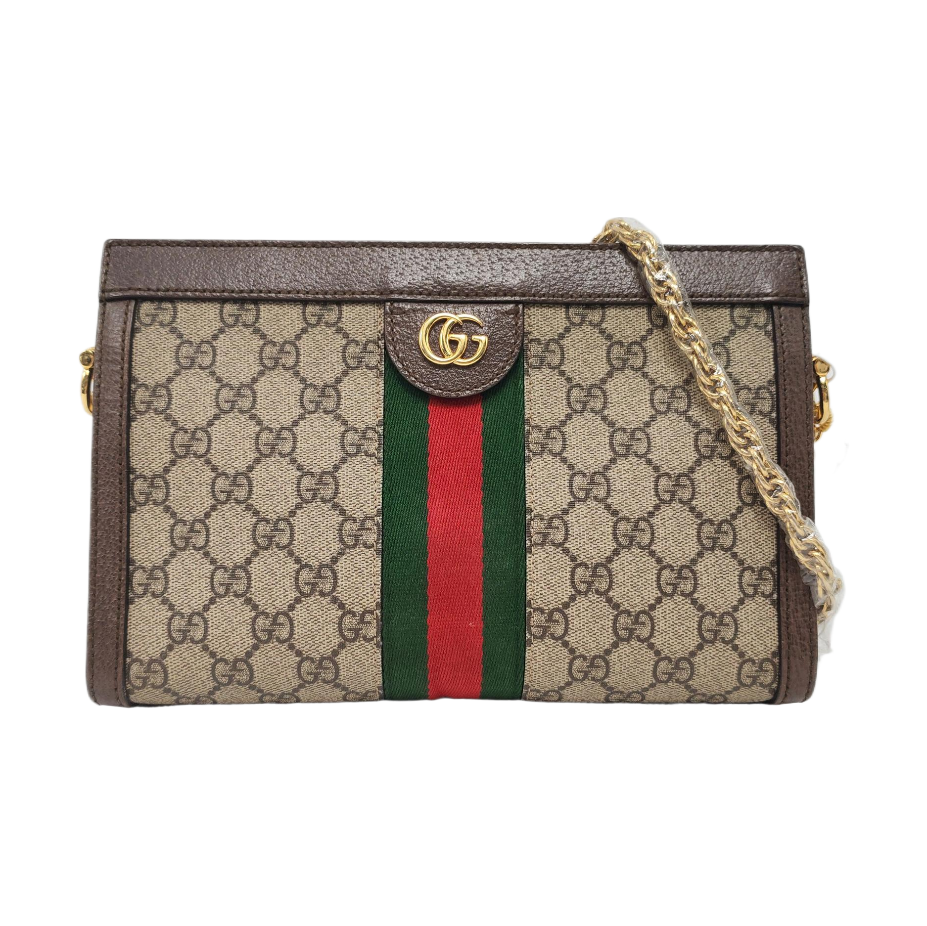 Authenticated pre-owned  Ophidia Small Monogram Coated Canvas Beige - Shoulder Bag at Looply