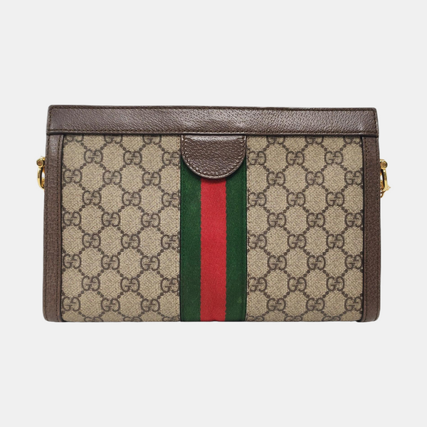 Authenticated pre-owned  Ophidia Small Monogram Coated Canvas Beige - Shoulder Bag at Looply