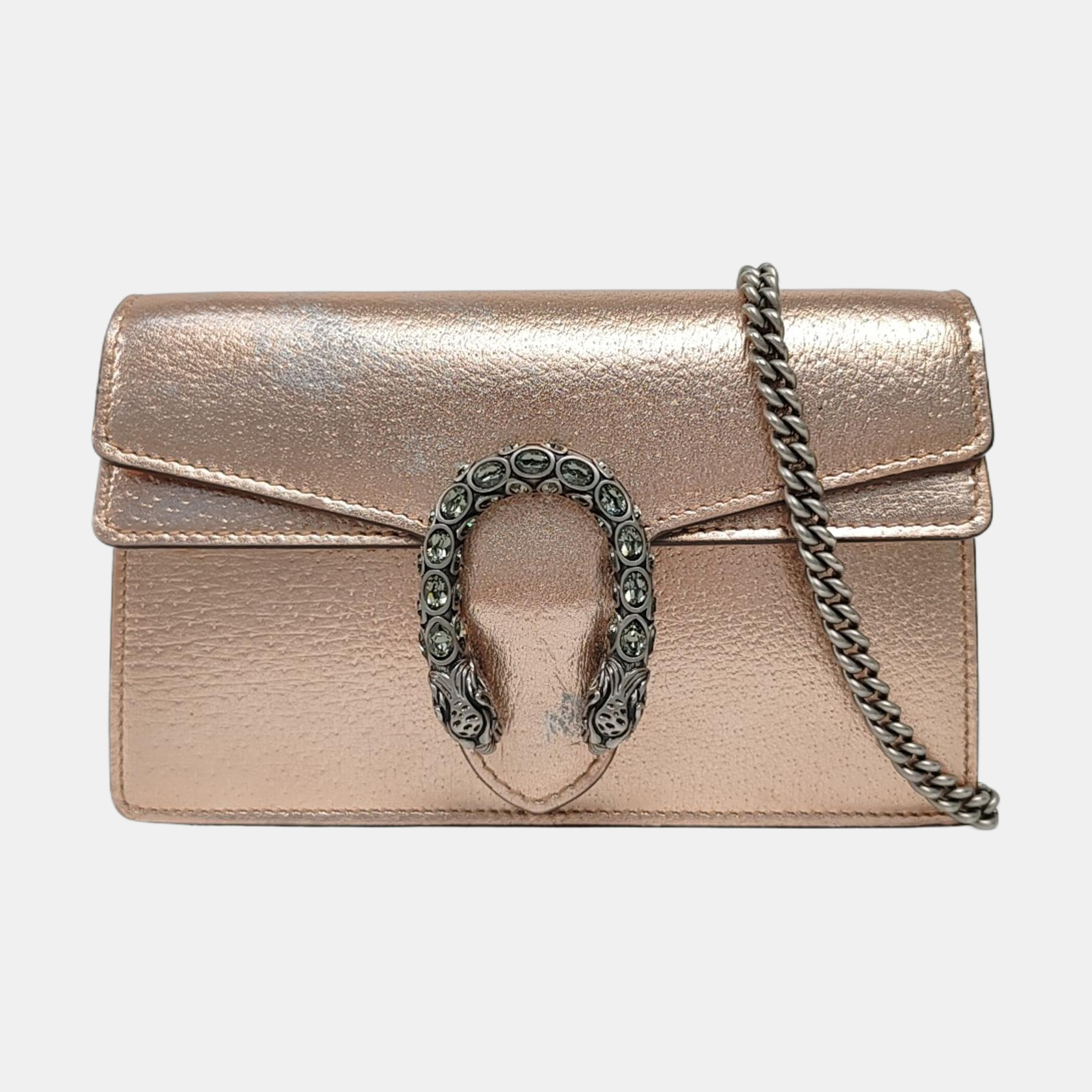 Authenticated pre-owned  Dionysus Super Mini Calfskin Rose Gold - Shoulder Bag at Looply