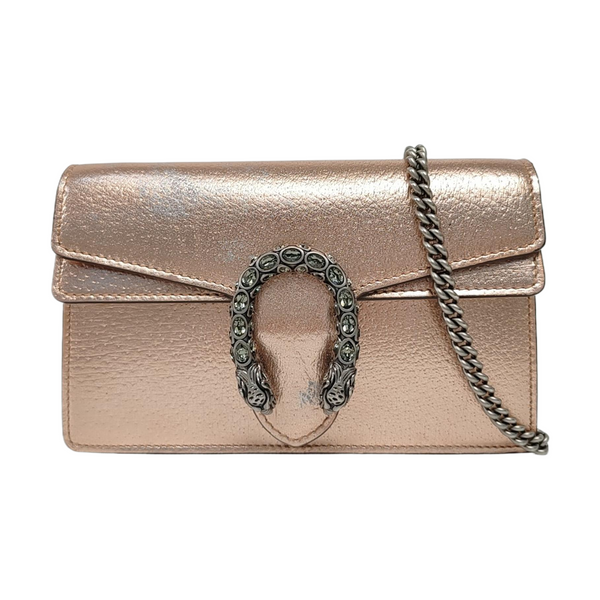 Authenticated pre-owned  Dionysus Super Mini Calfskin Rose Gold - Shoulder Bag at Looply