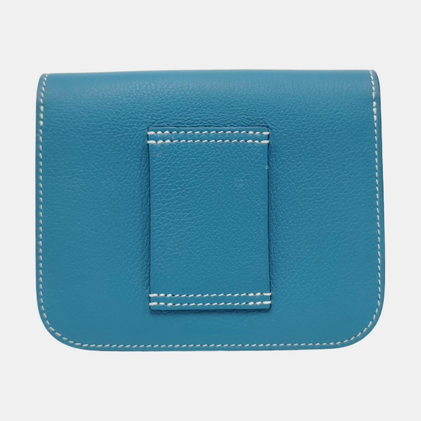 Authenticated pre-owned  Constance Slim Evercolor Blue Card Holder - Card Holder at Looply