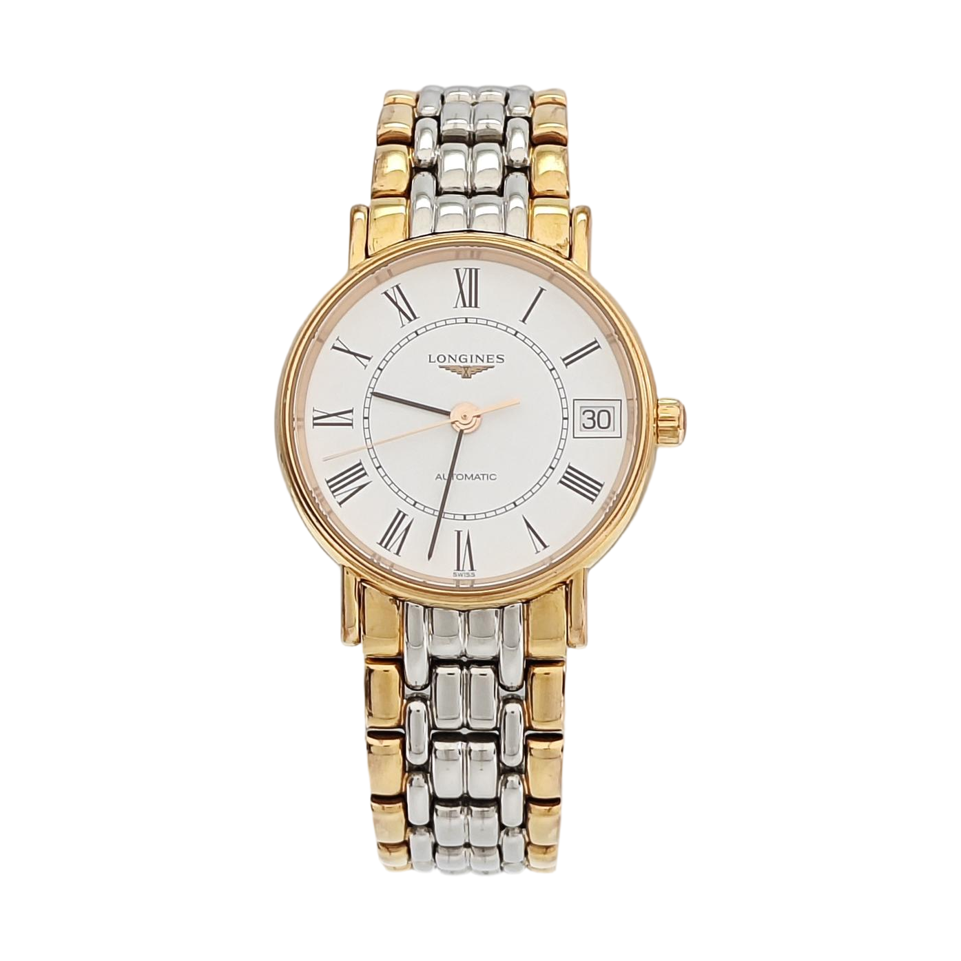 Elegant Collection 30mm White Automatic Watch