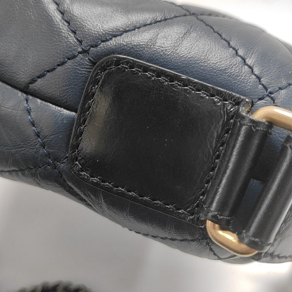 Authenticated pre-owned  Gabrielle Quilted Calfskin Blue - Shoulder Bag at Looply