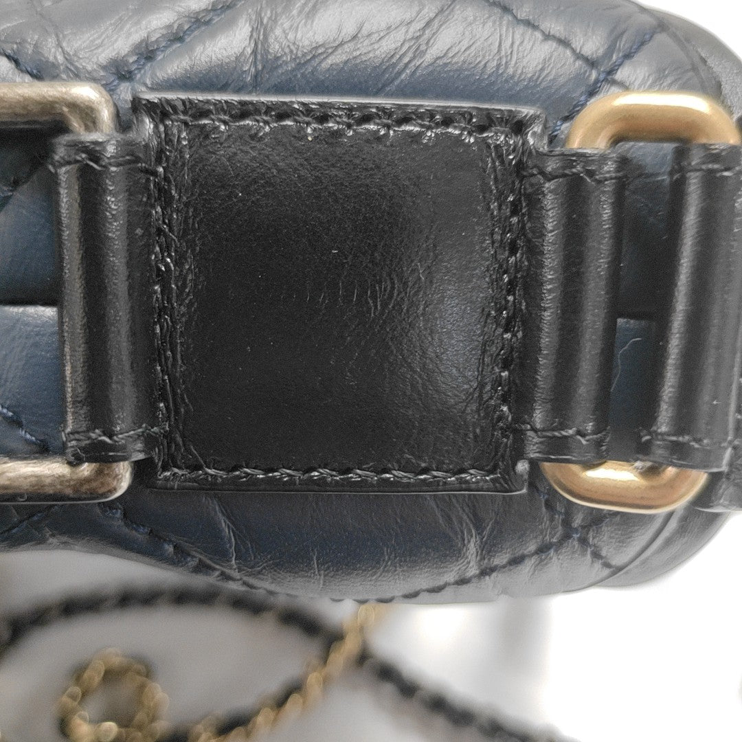 Authenticated pre-owned  Gabrielle Quilted Calfskin Blue - Shoulder Bag at Looply
