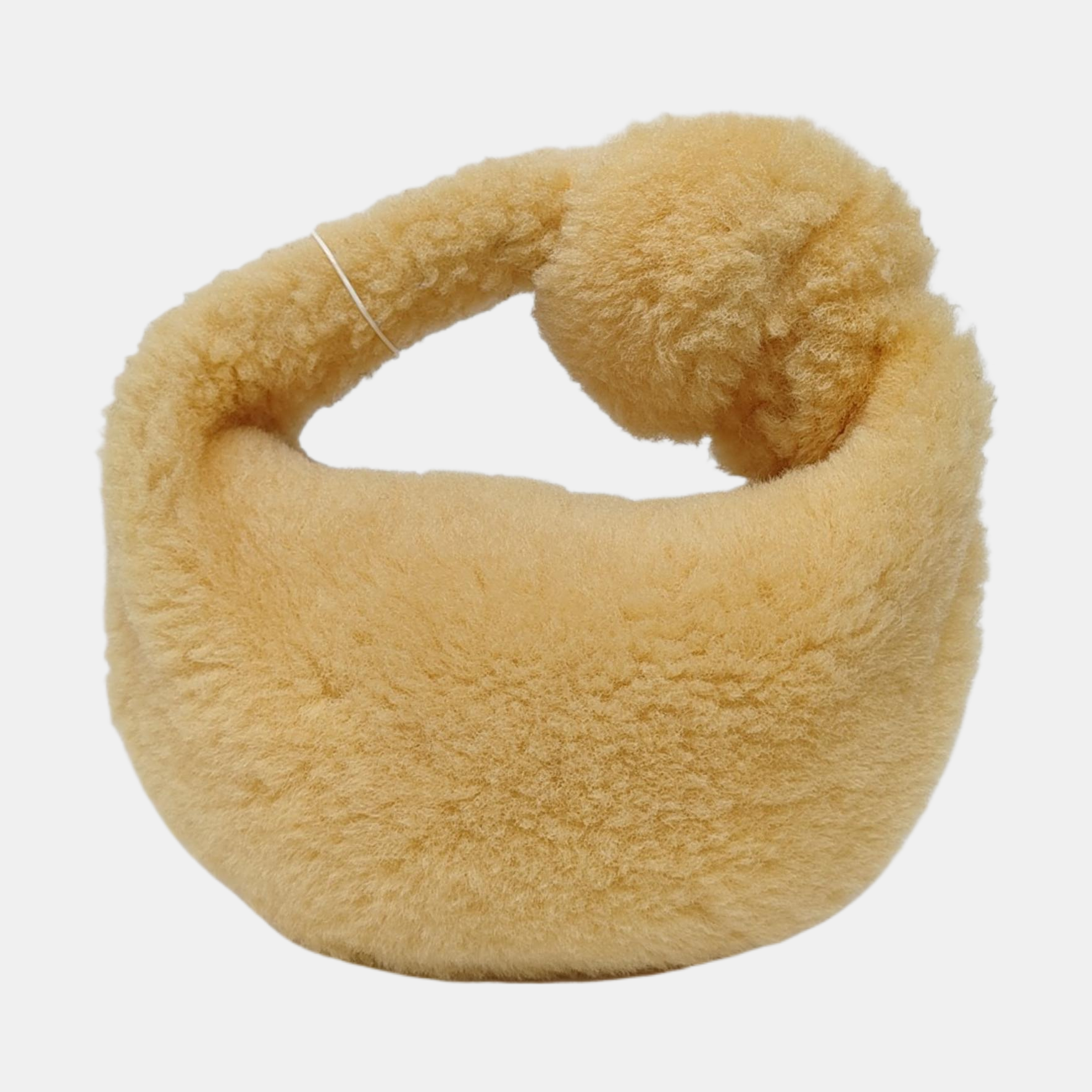 Authenticated pre-owned  Jodie Teen Sheepskin Yellow - Top Handle Bag at Looply