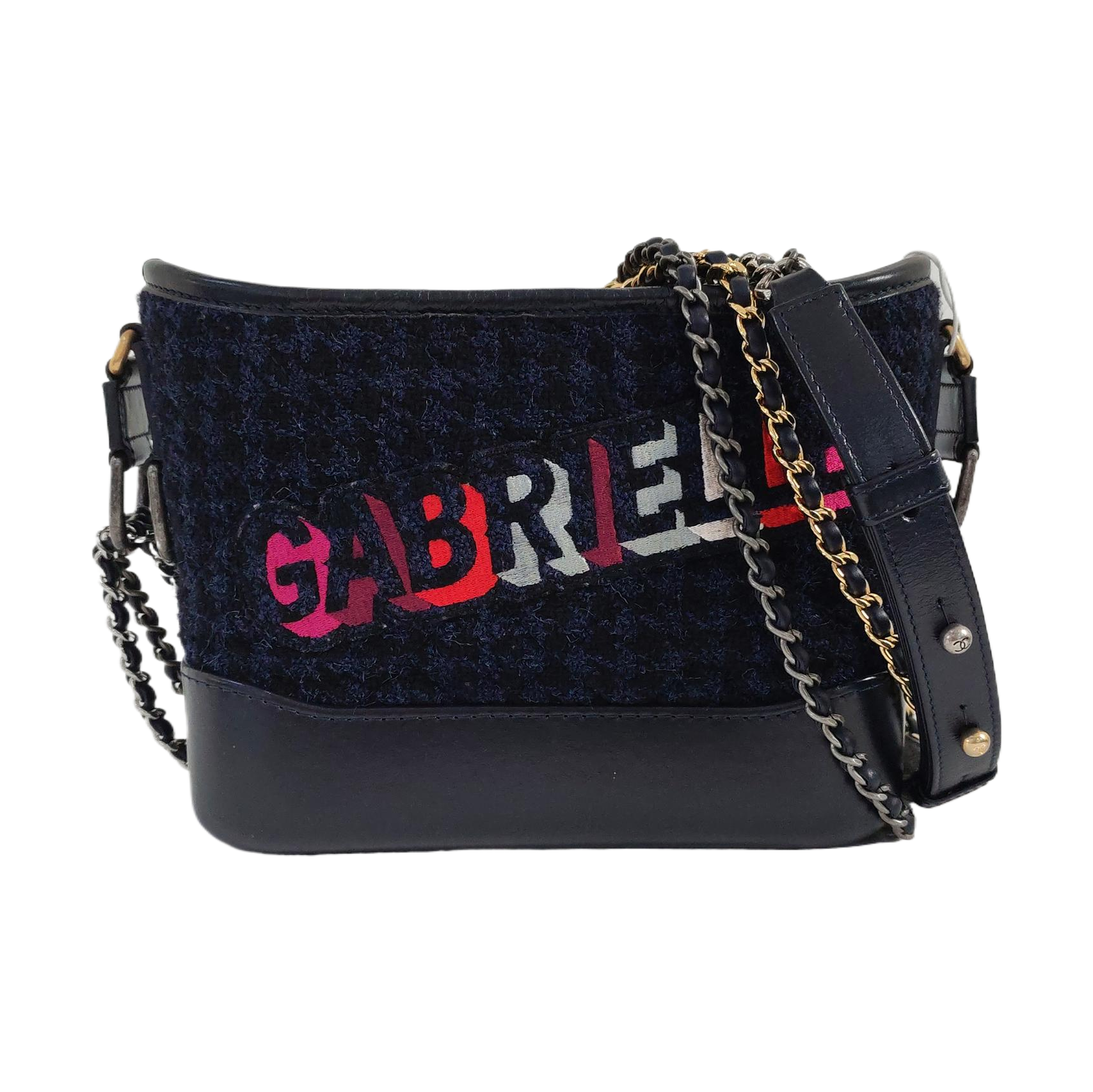 Authenticated pre-owned  Gabrielle Small Wool Black - Crossbody Bag at Looply