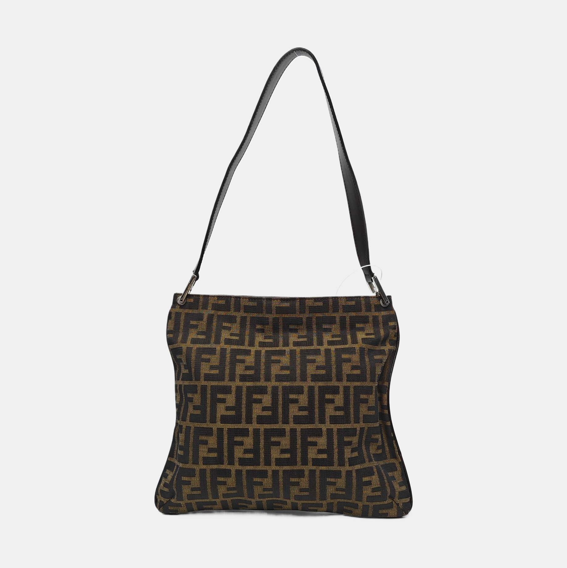 Monogram Canvas Shoulder Bag Brown