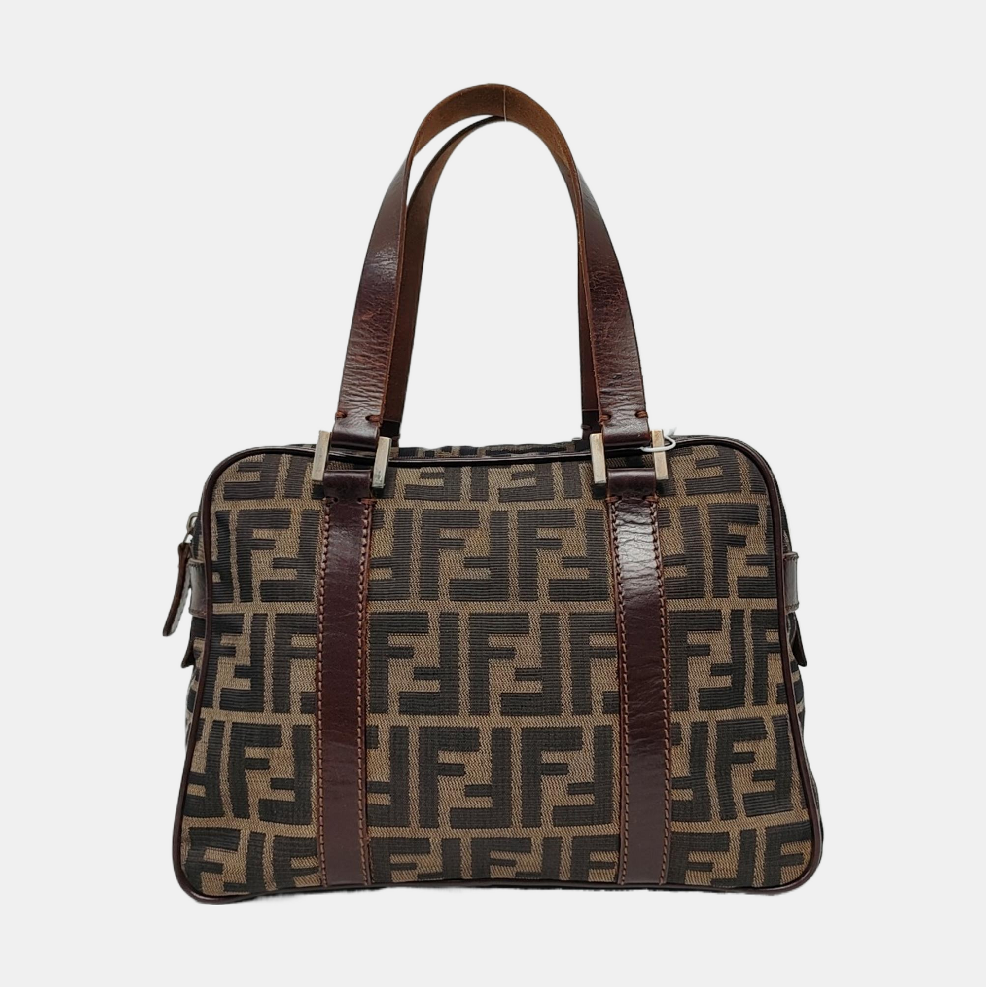 Canvas Top Handle Bag Brown