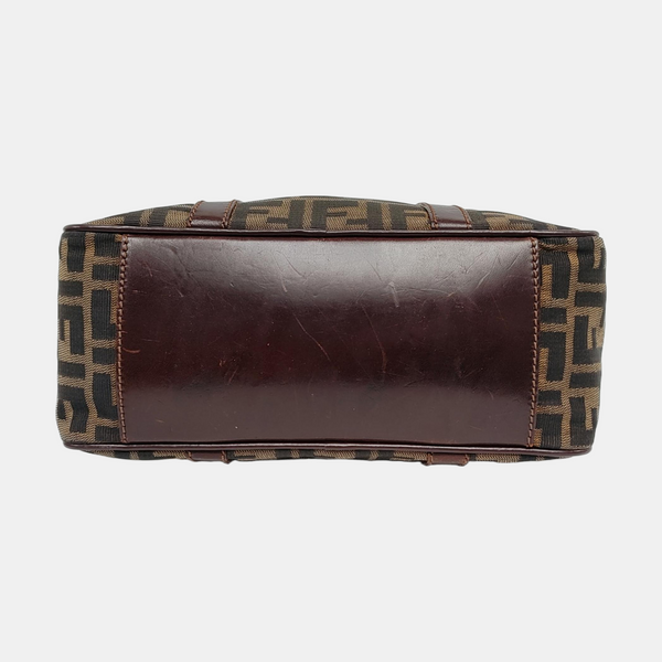 Canvas Top Handle Bag Brown
