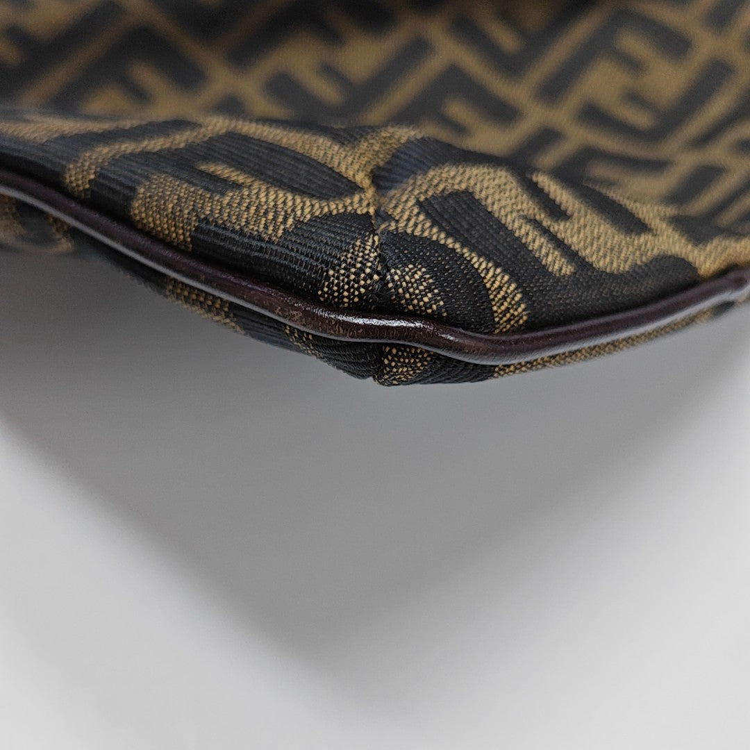 Monogram Canvas Shoulder Bag Brown