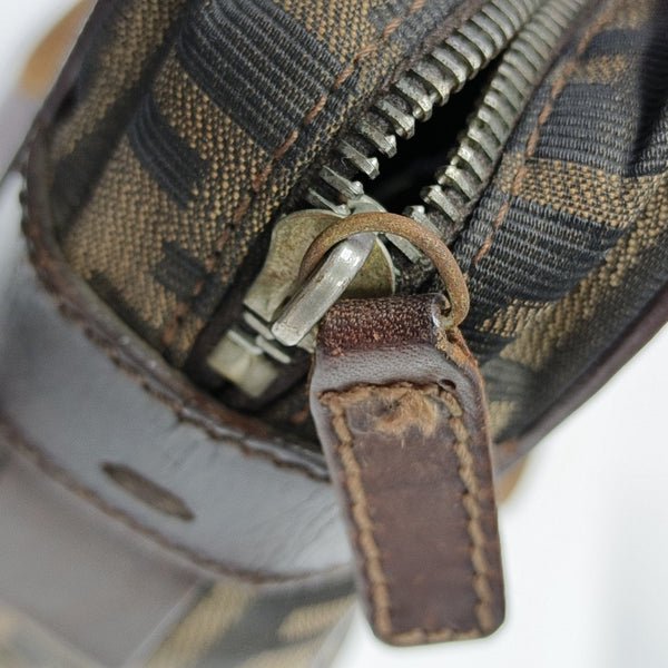 Canvas Top Handle Bag Brown