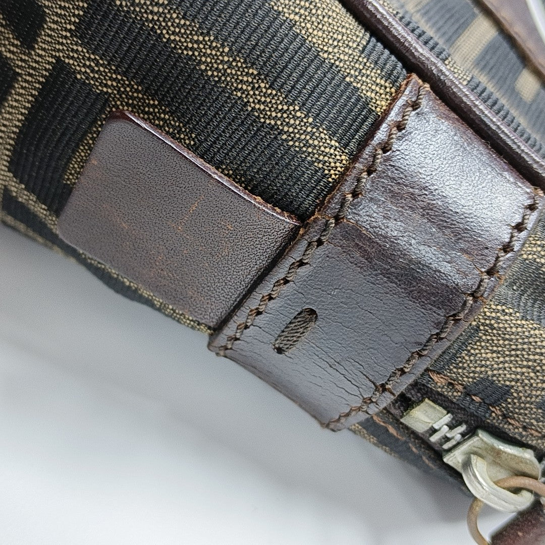 Canvas Top Handle Bag Brown