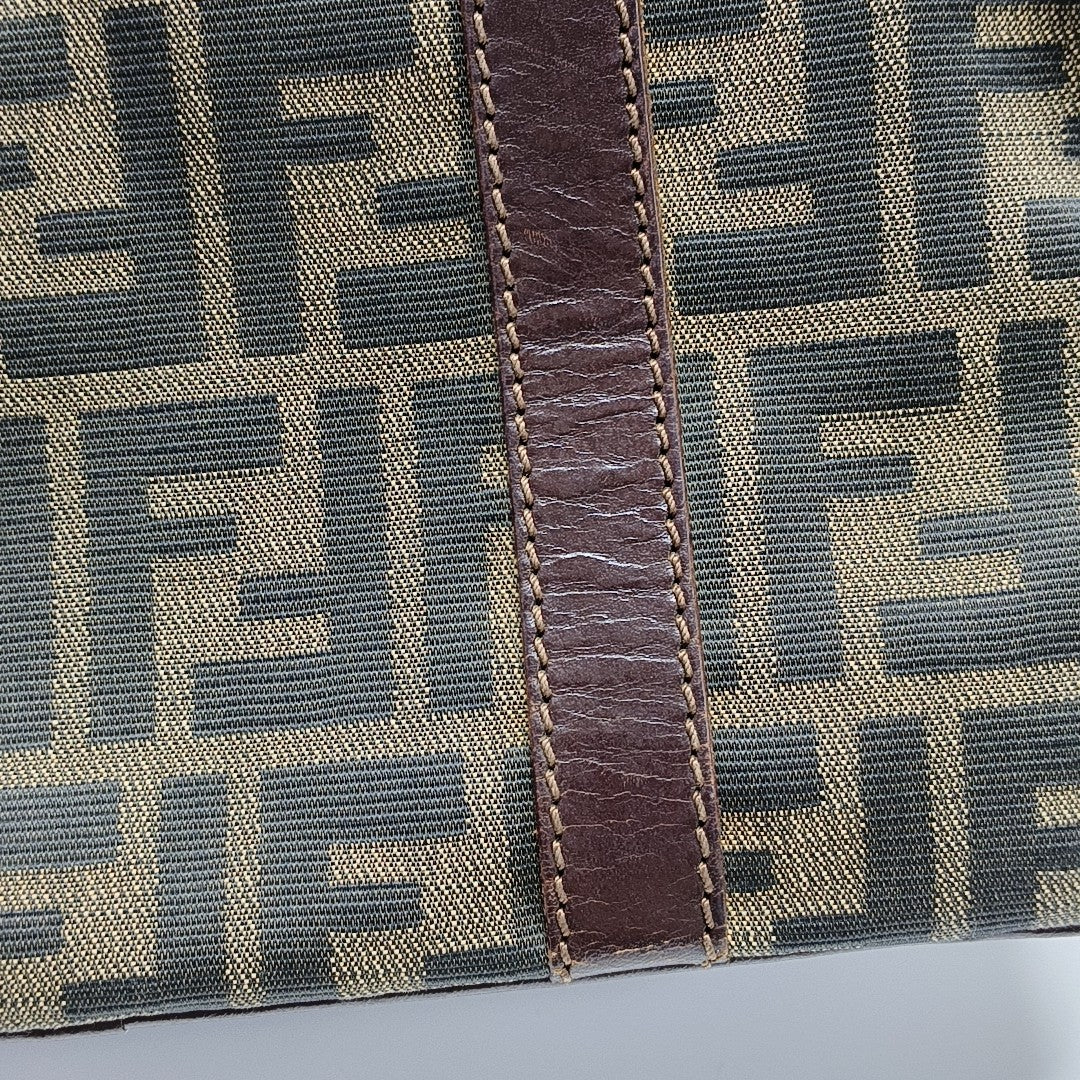 Canvas Top Handle Bag Brown