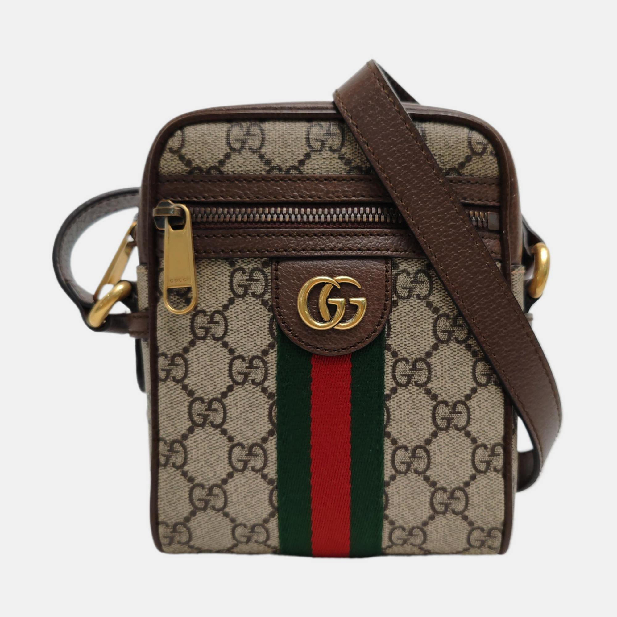 Authenticated pre-owned  Ophidia Small Monogram Coated Canvas Beige - Handbags at Looply