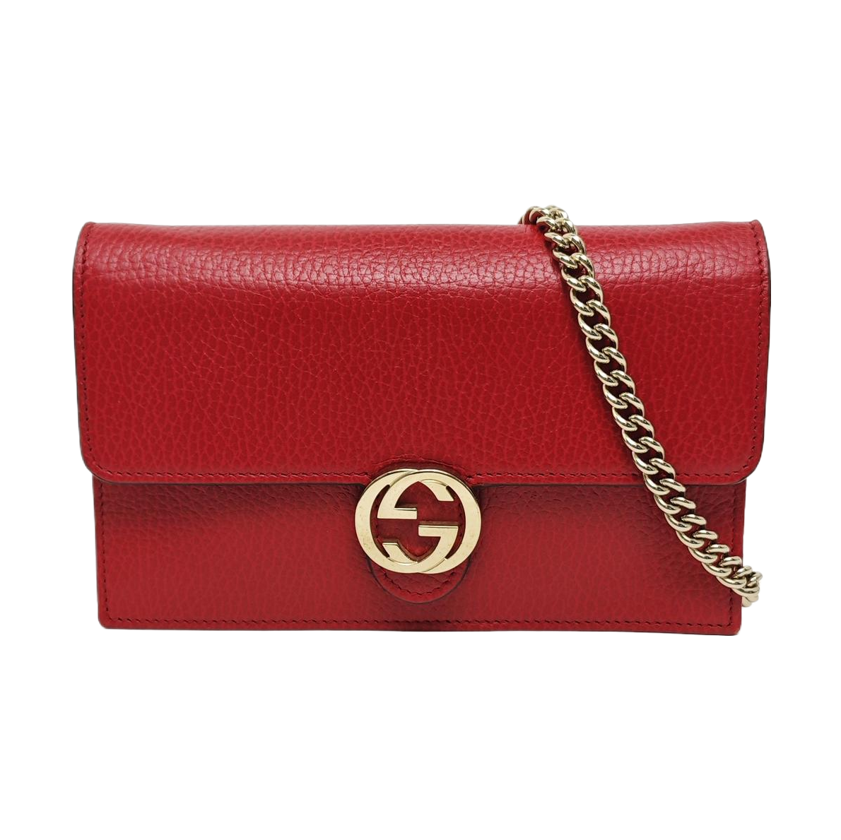 Authenticated pre-owned  Interlocking G Calfskin Red - Shoulder Bag at Looply