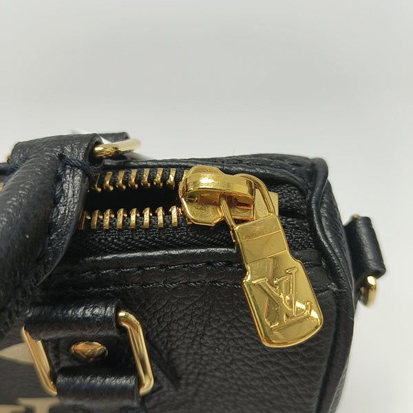 SPEEDY Nano Monogram Calfskin Black