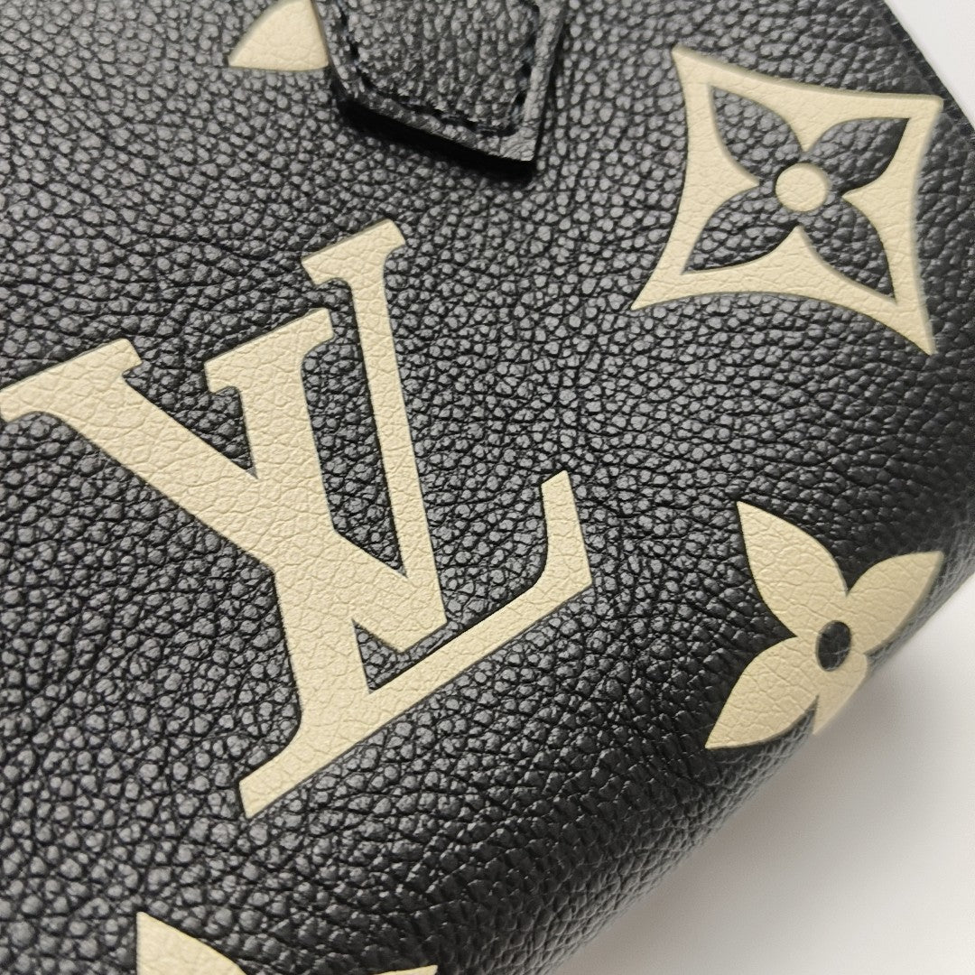 SPEEDY Nano Monogram Calfskin Black