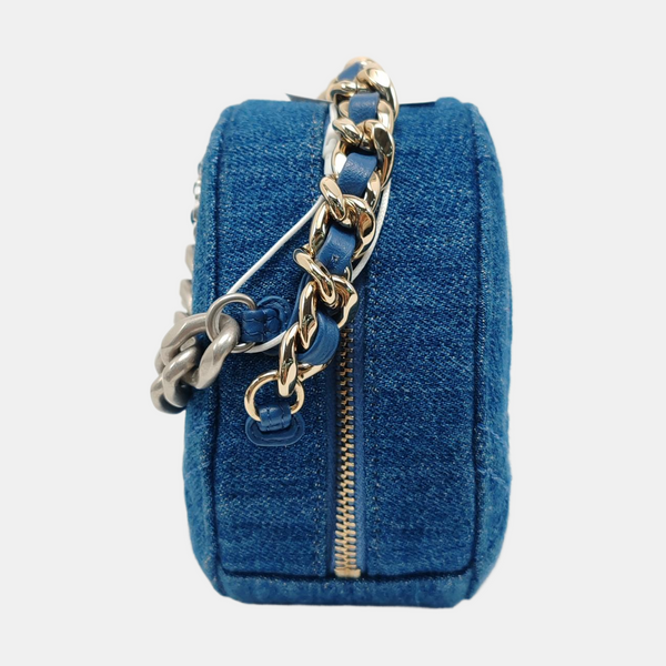 Authenticated pre-owned  Chanel 19 Quilted Denim Blue - Shoulder Bag at Looply